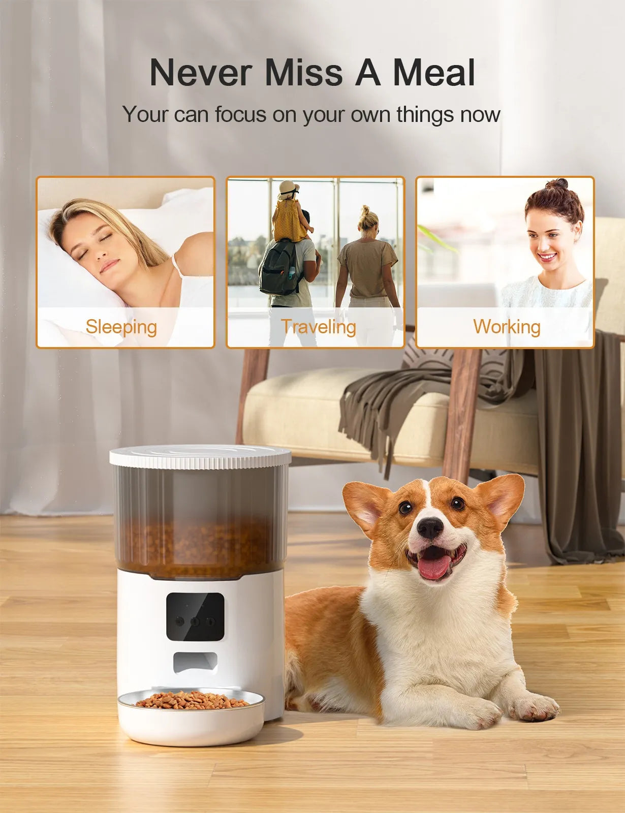 Cat & Dog Smart Automatic Pet Feeder